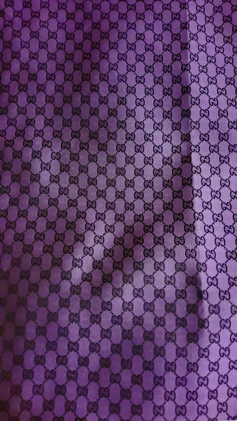 Gucci Jacquard Monogram Print In Purple And Black/ Designer Gucci ...