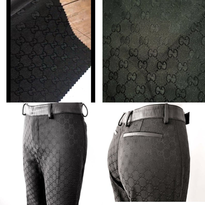 Gucci Jacquard Monogram in BLACK/ Designer Gucci Fabric/Jacket Jacquard Fabric/Jacquard Couture Fabric Various Colours Available Check 10 ⋆ Rozitta Rapetti