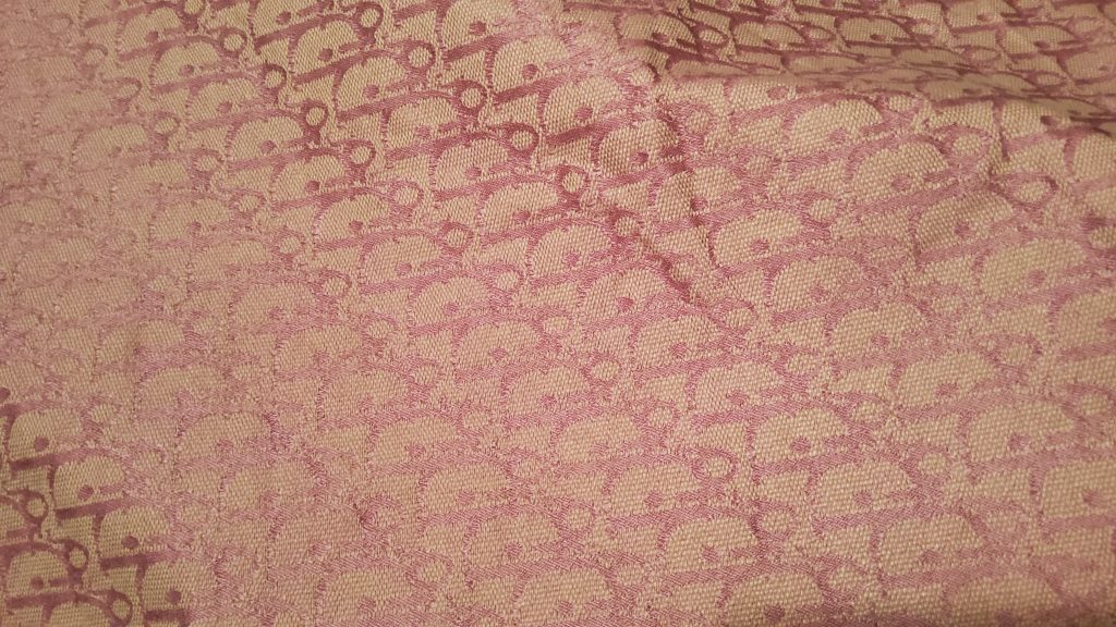 Dior Pink Fabric Soft Cotton Jacquard Brocade/SpringSummer Collection