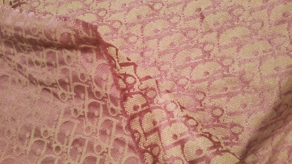 Dior Pink Fabric Soft Cotton Jacquard Brocade/SpringSummer Collection