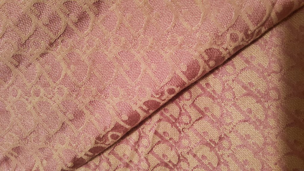 Dior Pink Fabric Soft Cotton Jacquard Brocade/SpringSummer Collection