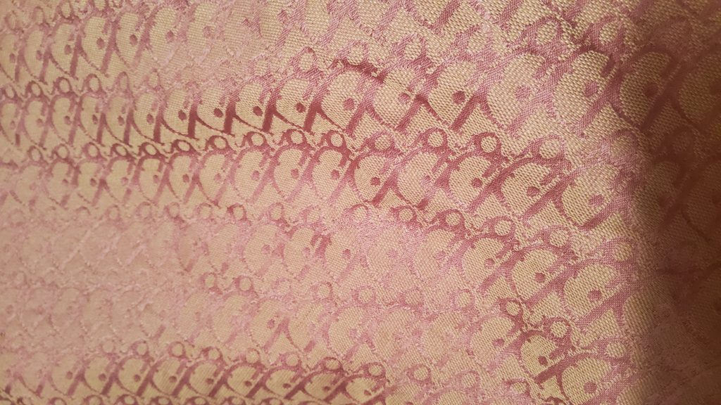 Dior Pink Fabric Soft Cotton Jacquard Brocade/SpringSummer Collection