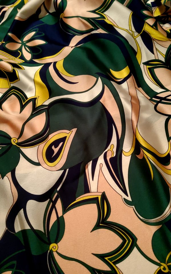 Emilio Pucci Silk Satin Crepe Fabric