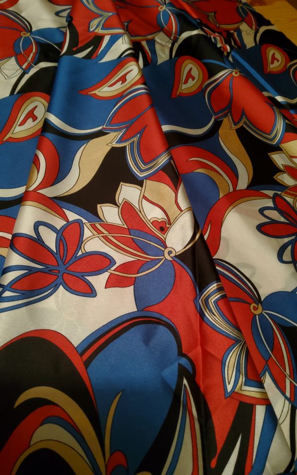 Emilio Pucci Silk Satin Crepe Fabric