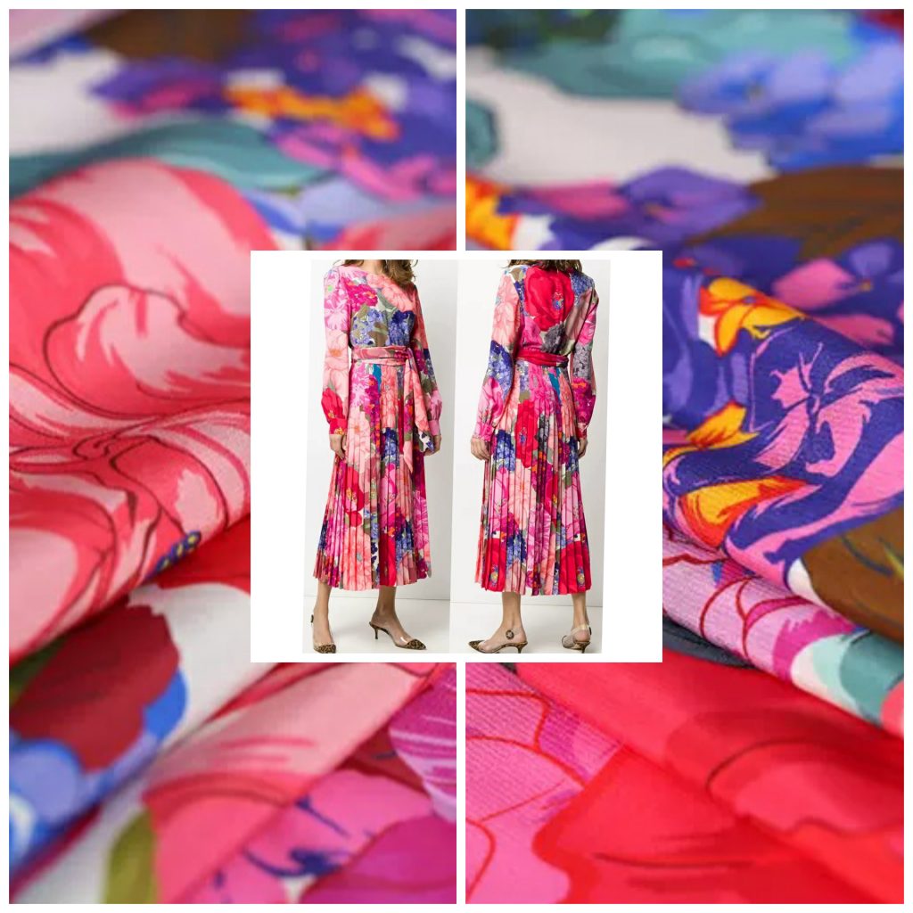 Appleblossom Silk 4-Ply Crepe Fabric main image 0
