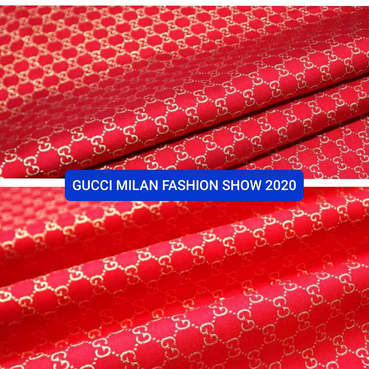 Gucci 2020 Fabric/Milan Fashion Show Gucci Spring/Gucci Gold Yarn