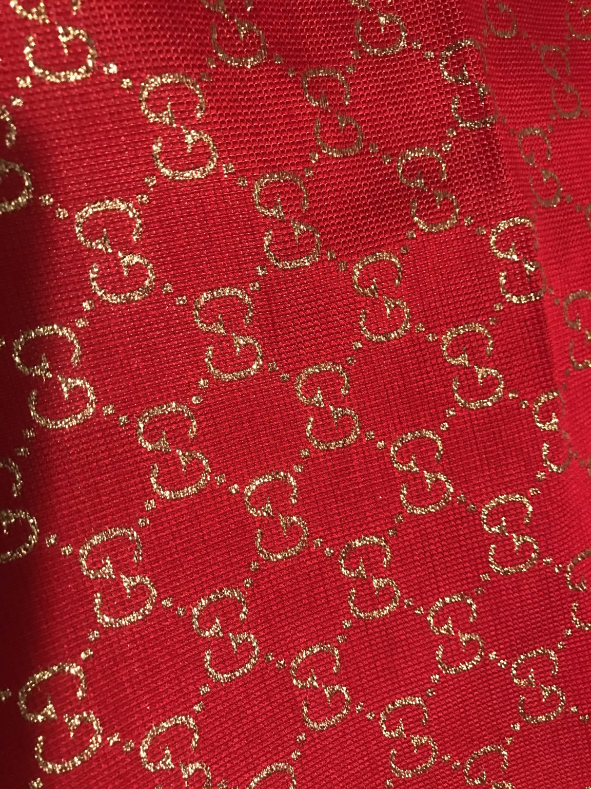 Gucci 2020 Fabric/Milan Fashion Show Gucci Spring/Gucci Gold Yarn