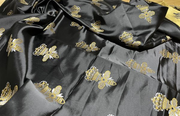 Italian Designer bee print and crown pattern