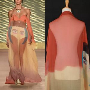 Italian Designer Silk Chiffon