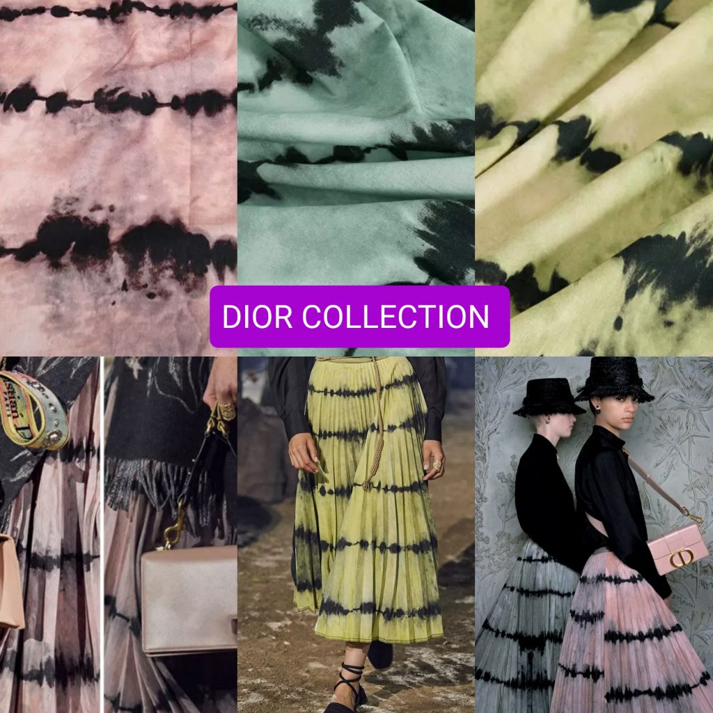Dior Collection Cotton Fabric From Fashion Week/Available In 3 Colours