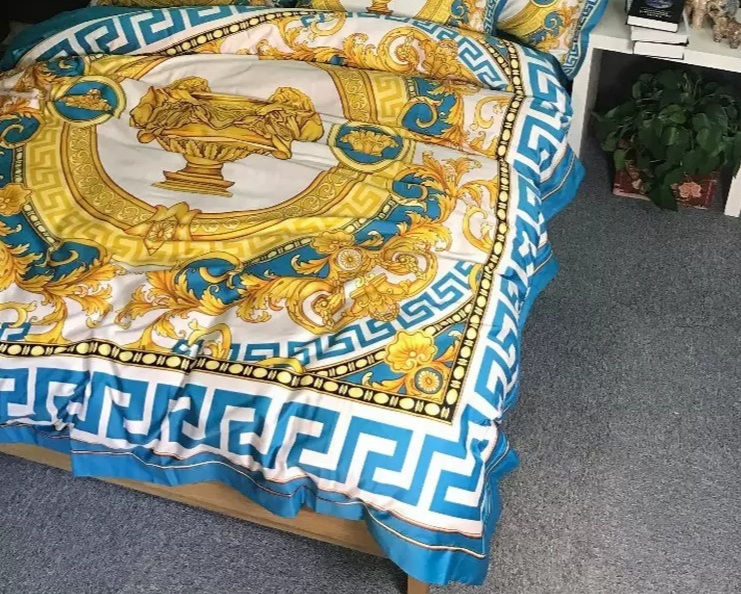 Versace Bedding Set In Turquoise And, Versace Bedding Set King Size