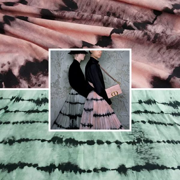 Dior Collection Cotton Fabric From Fashion Week/Available In 3 Colours