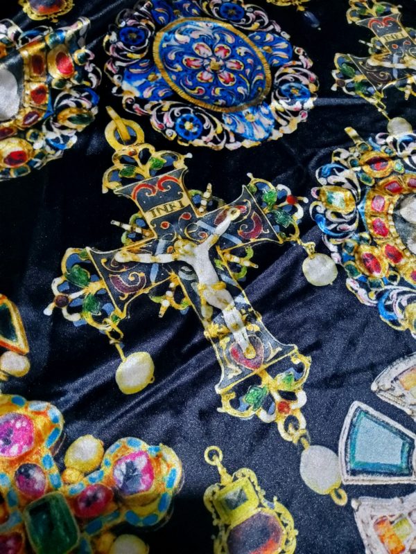 Art Meets Fashion Collection Italian Velvet Fabric Baroque Design