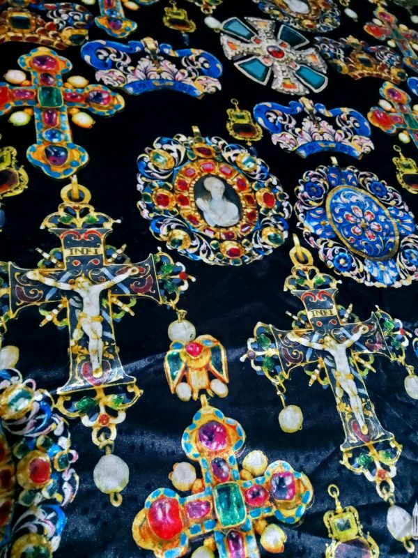 Art Meets Fashion Collection Italian Velvet Fabric Baroque Design