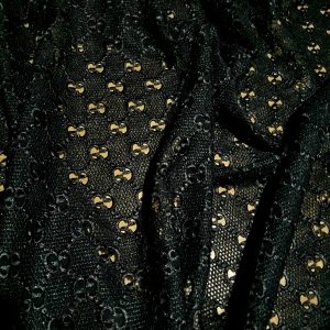 Gucci Silk Embroidery Cotton base Lace