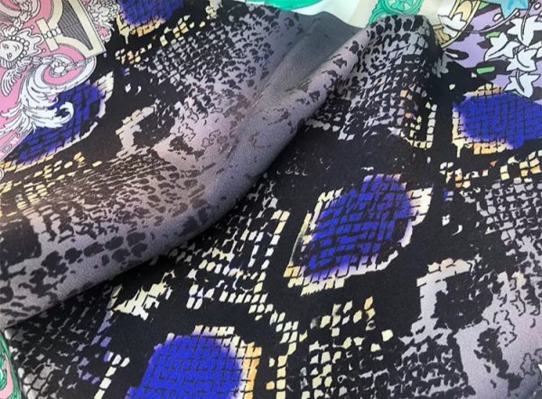 Silk Satin 2021 Collection/Snake skin pattern New Collection Silk/Shirt fabric 2 ⋆