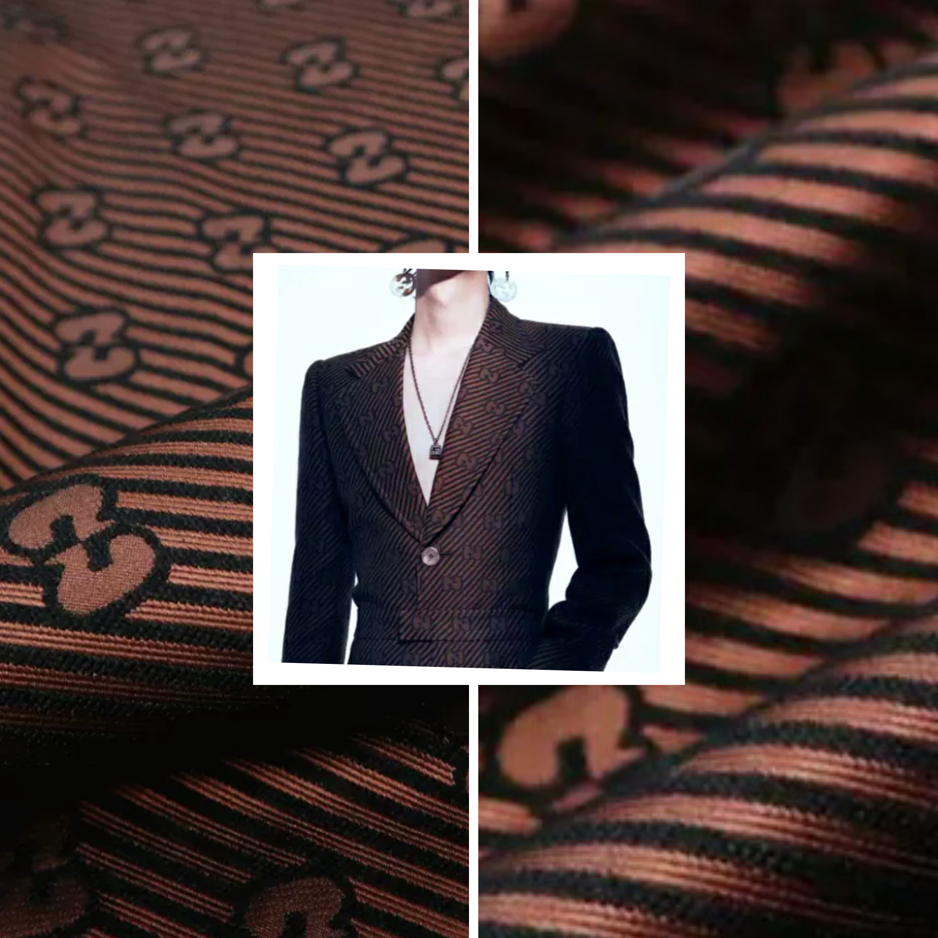 Gucci Fabric Brocade Fashiin Week 2021 Gucci 3D Jacquard Fabric ⋆