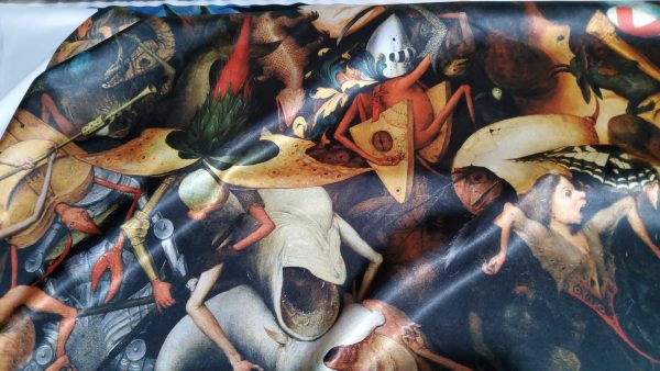 Pieter Bruegel the Elder "The Fall of the Rebel Angels" Digital Paint on Pure heavy silk.Fabric for outwear 5 ⋆