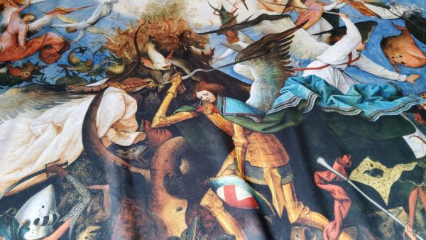 Pieter Bruegel the Elder "The Fall of the Rebel Angels" Digital Paint on Pure heavy silk.Fabric for outwear 7 ⋆