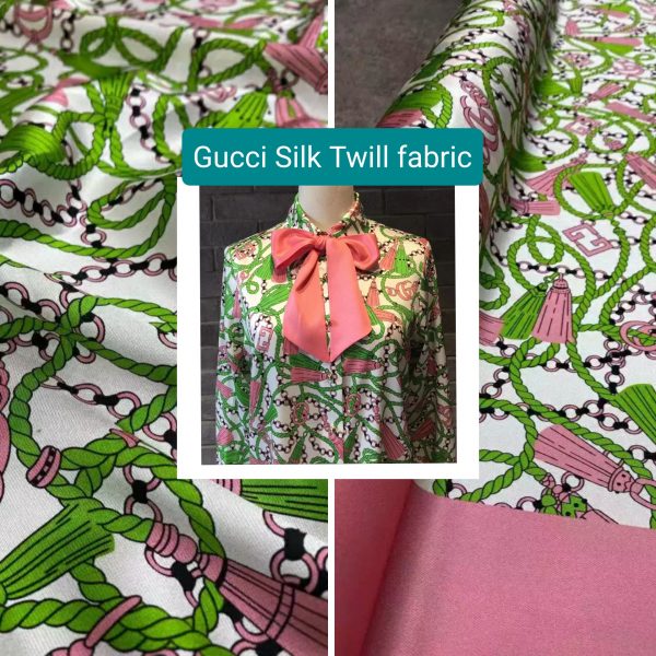 Exclusive Gucci silk fabric