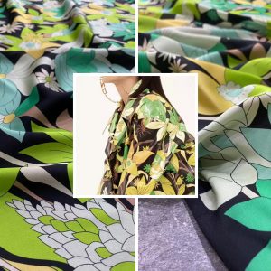 Fendi silk stretch fabric