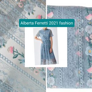 Alberta Ferretti fabric Exclusive lace