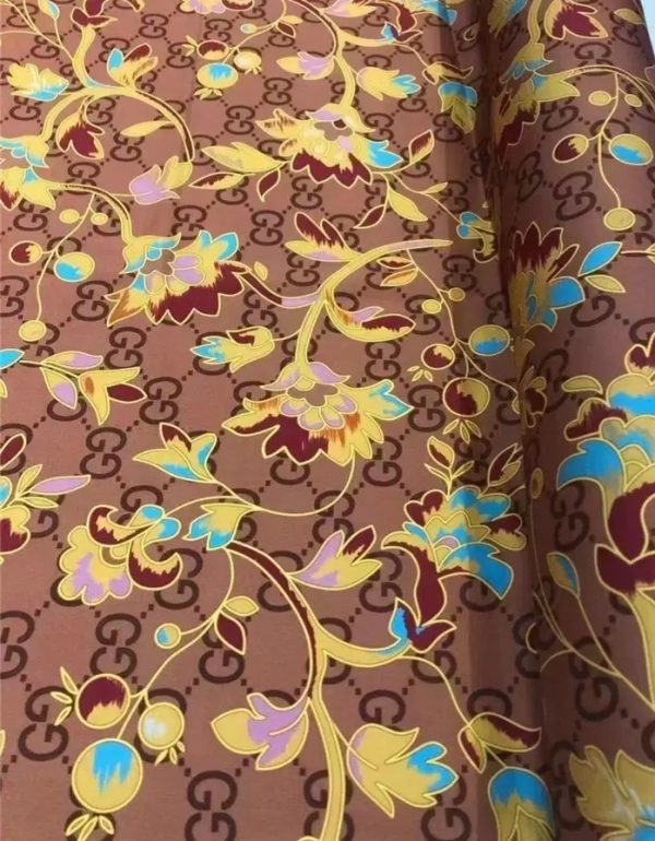 Gucci Silk Fabric Floral And Monogram/Double Silk Mulberry Have Some