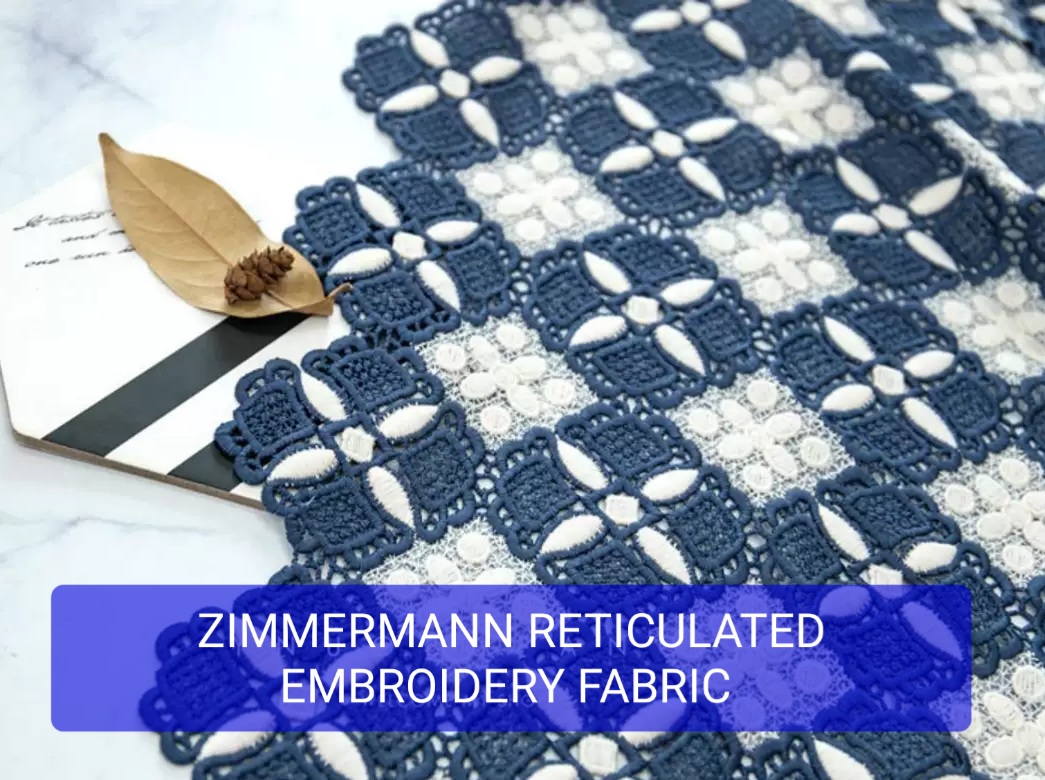 Zimmermann Fabric Summer Collection Reticulated Soft Embroidered Silk