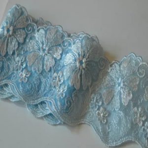 Beautiful Italian silk embroidered lace