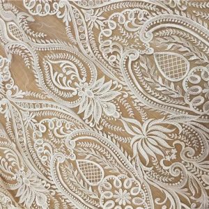 Embroidered Sequin Wedding fabric