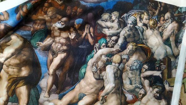Silk Panel Digital print of "Last Judgement " Michelangelo.