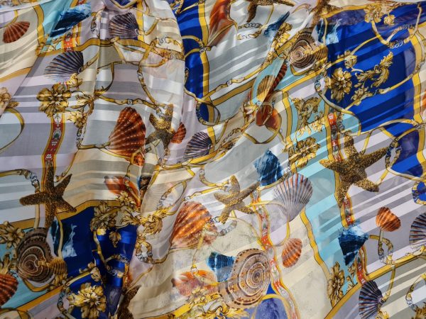 Versace Silk Chiffon from Sea collection