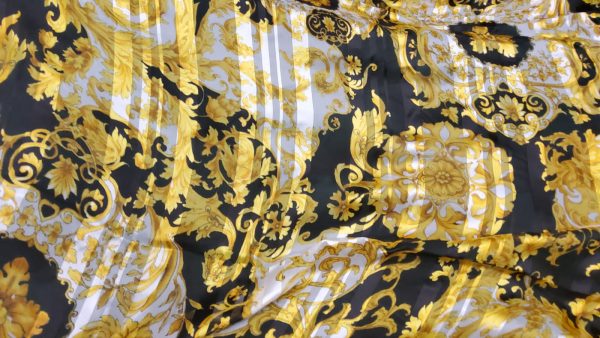 Versace silk peken chiffon Alta Moda,Versace Baroque