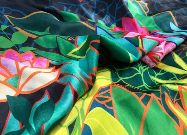 Gucci silk stretch satin fabric