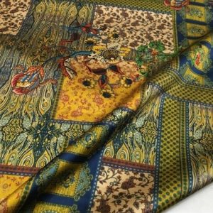 Etro silk stretch with Ethnic design