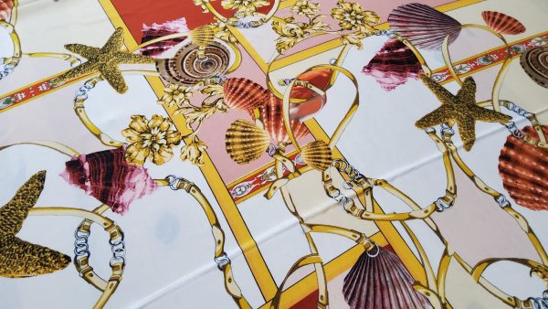 Versace Atelier Sea Collection fabric Silk Crepe de Chine Alta Moda