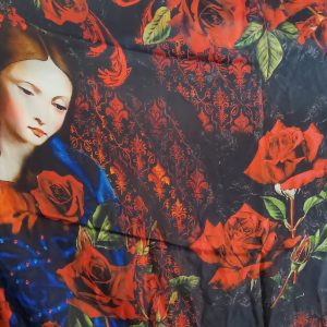 Designer Silk Fabric Alta Moda Sacred Pattern