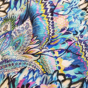 Viscose stretch colourful design Fabric