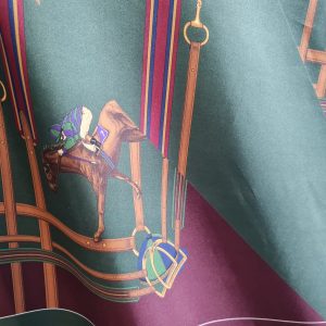Ralph Lauren Silk Twill Fabric with jockey