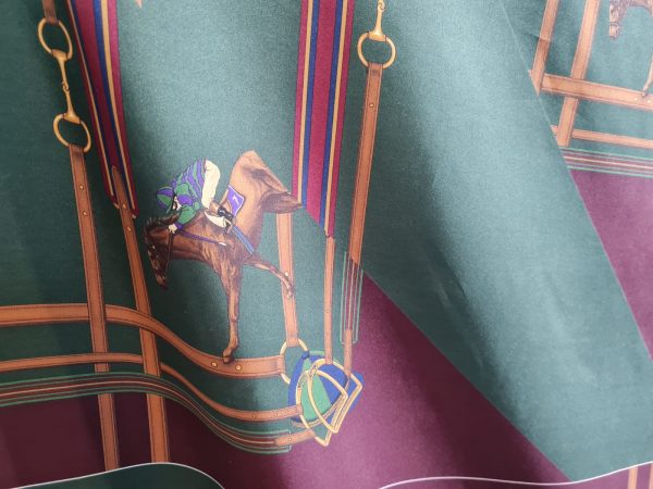 Ralph Lauren Silk Twill Fabric with jockey