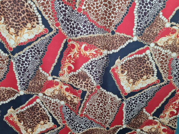 fabric Baroque and tiger print pattern