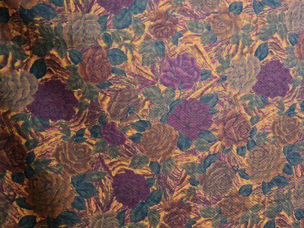 Alta Moda Italian Wool Fabric flowers pattern