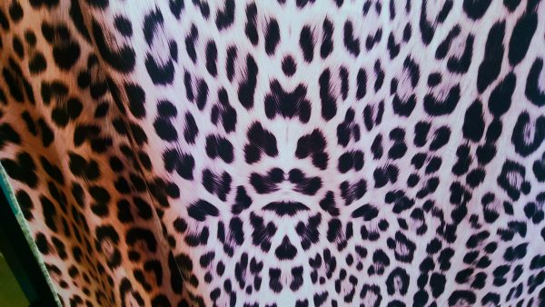 Roberto Cavalli silk fabric leopard print