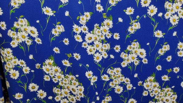 Italian fabric chamomile pattern