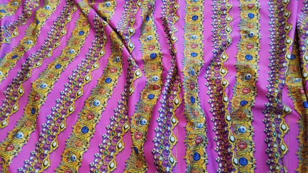 Silk stretch jewellery design Fabric