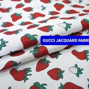 Gucci jacquard fabric Strawberry pattern