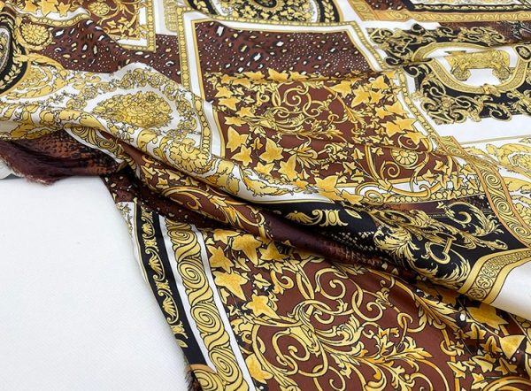 Versace silk fabric with Baroque design