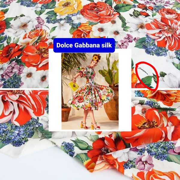 DG Exclusive Haute Couture Silk fabric