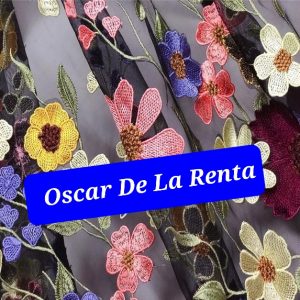 Oscar De La Renta Luxury Embroidered Fabric