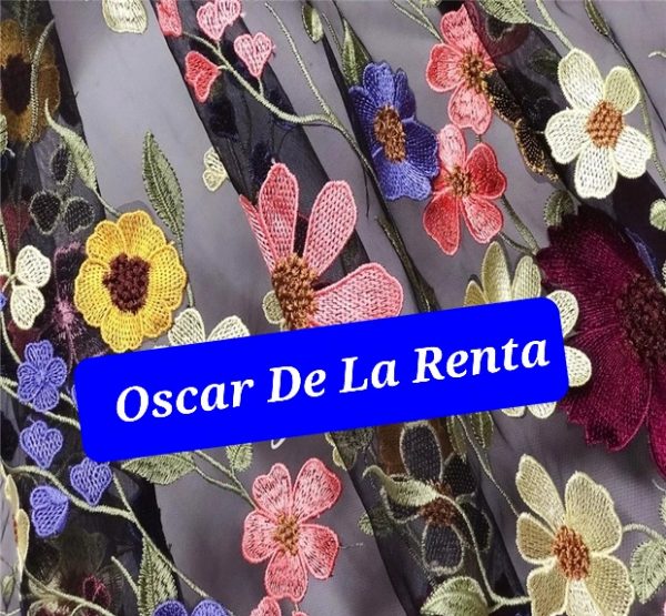 Oscar De La Renta Luxury Embroidered Fabric